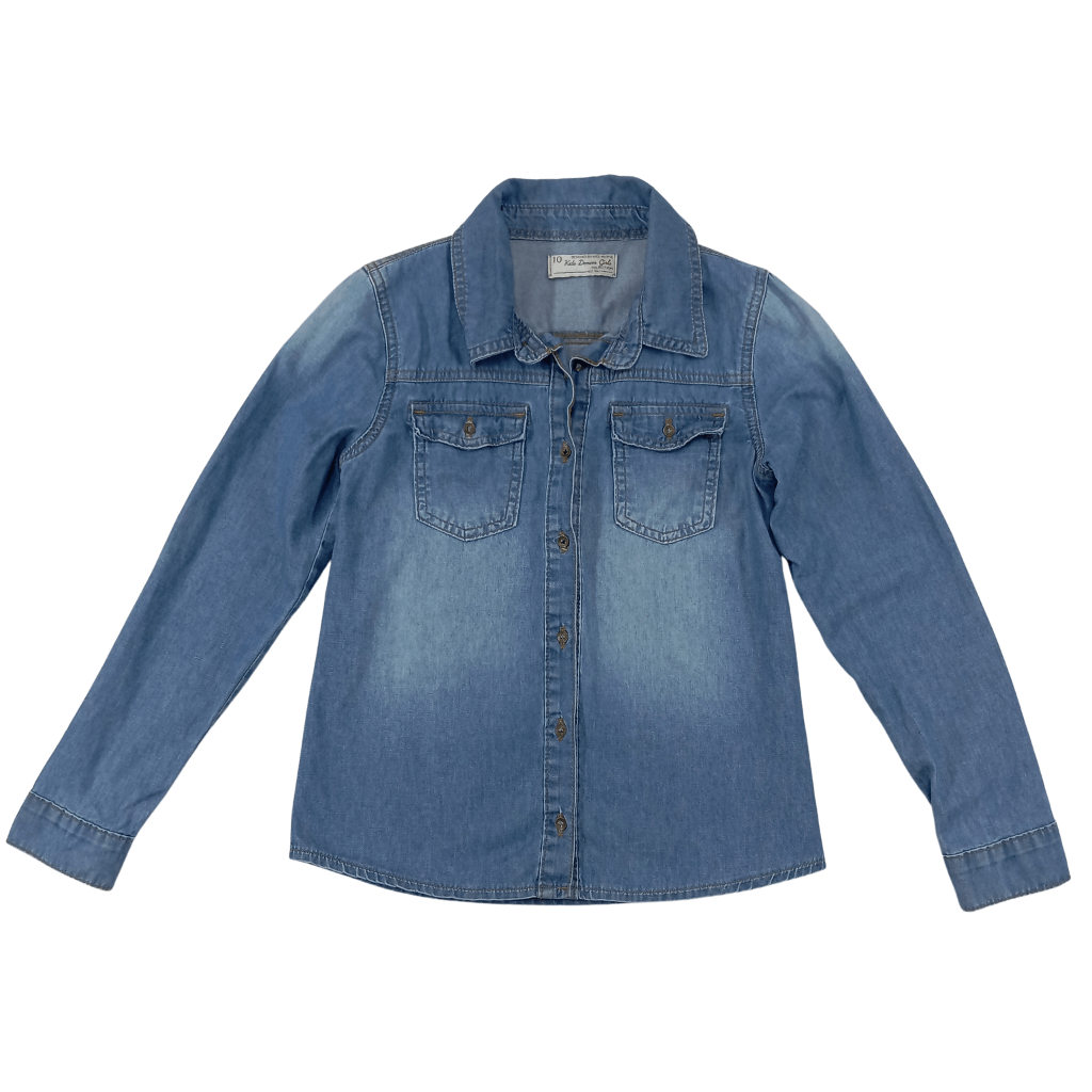 Camisa Jeans 10 anos Kids Denin Menina