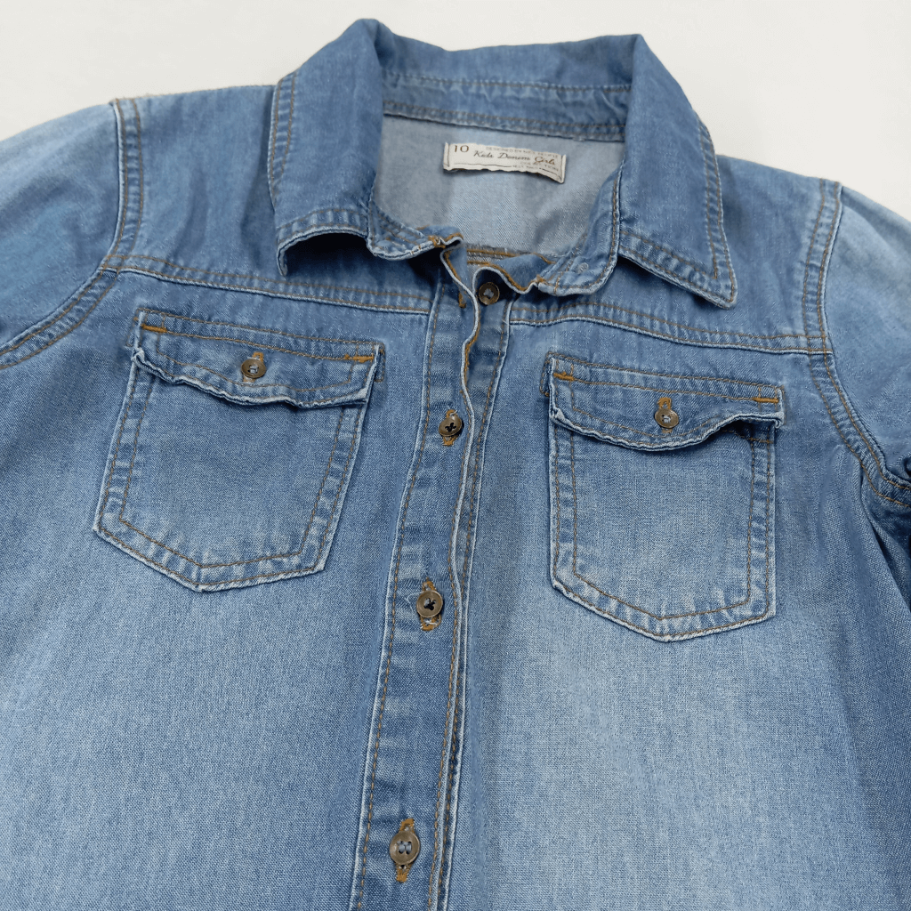 Camisa Jeans 10 anos Kids Denin Menina