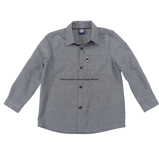 Camisa social 6 anos Yeapp Menino