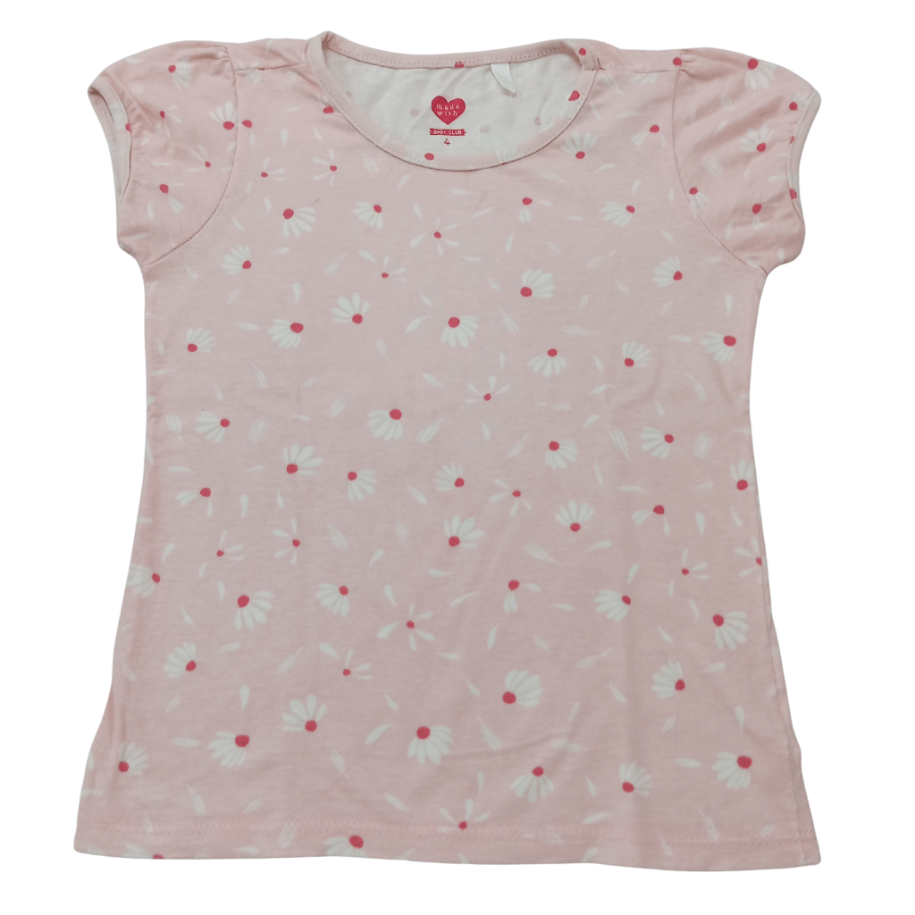 Camiseta 4 anos Baby Club Menina