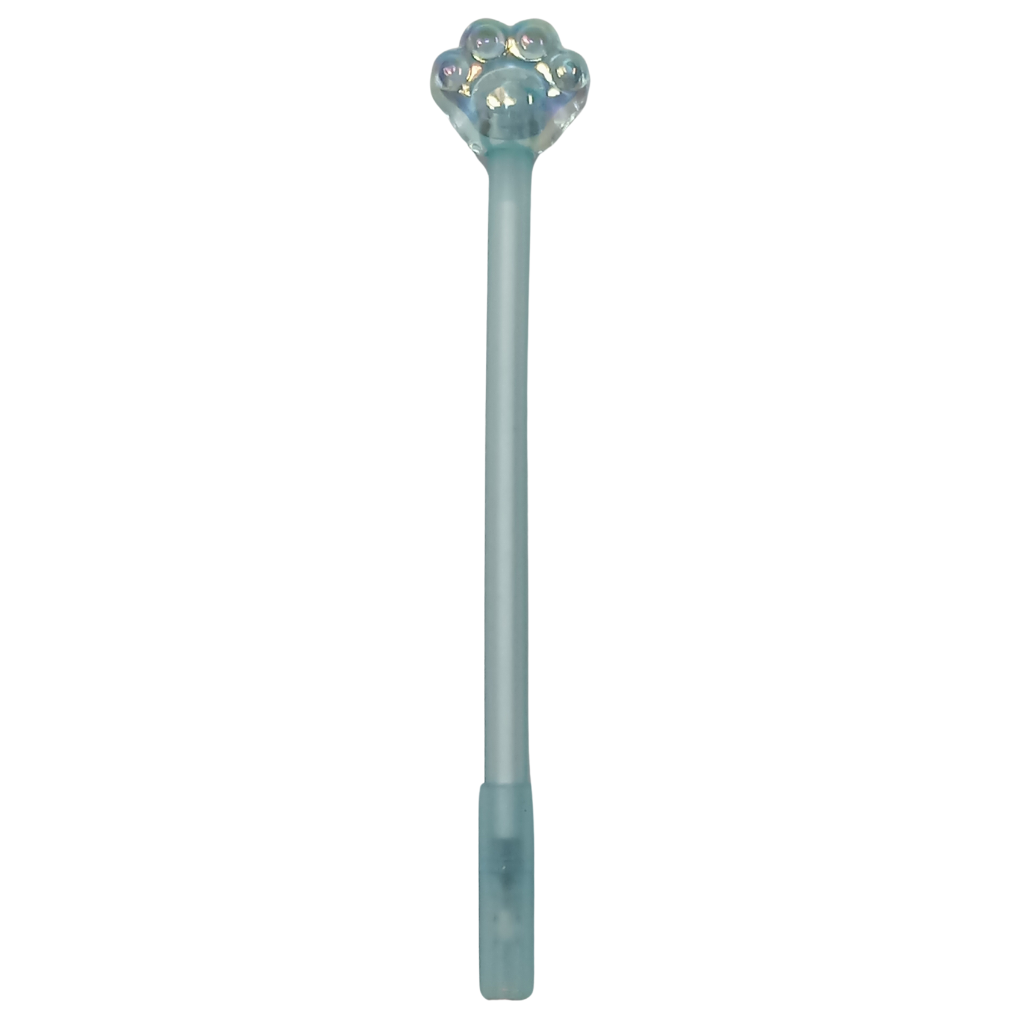 Caneta Ponta Fina com Tampa de Patinha Fofa Cristal