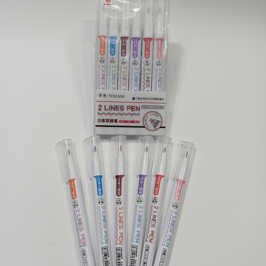 Caneta em Gel com Ponta Dupla
