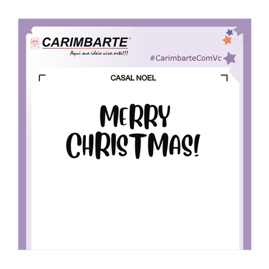 Casal Noel Cartela de Carimbos