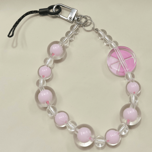 Chaveiro de Miçanga - Cor Magenta