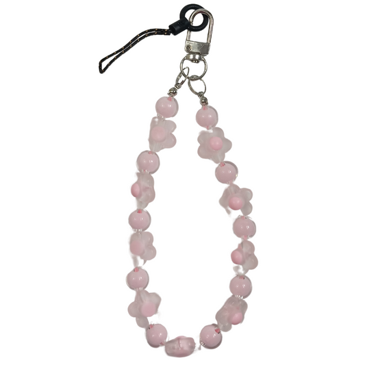 Chaveiro de Miçanga - Cor Rosa
