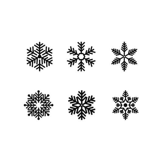 Flocos de Neve Cartela de Carimbos