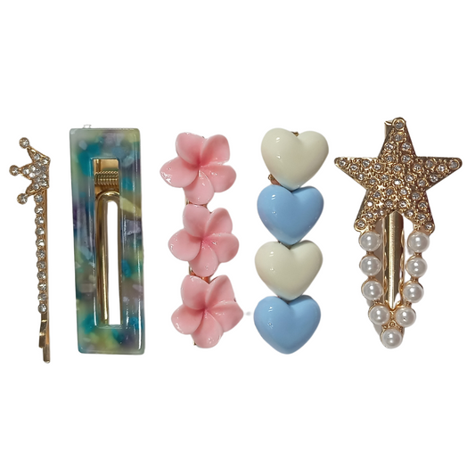 Presilha Kit com 05 - Strass - Coroa