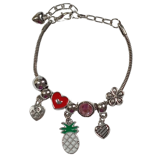 Pulseira Berloque Abacaxi