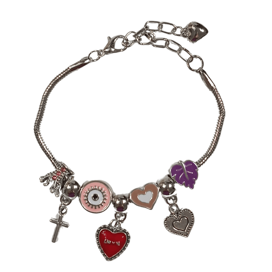 Pulseira Berloque Love Vermelho