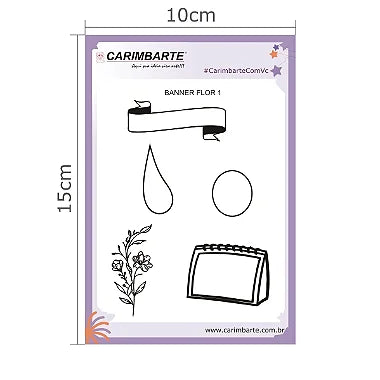 Banner Flor 1 Cartela de Carimbo
