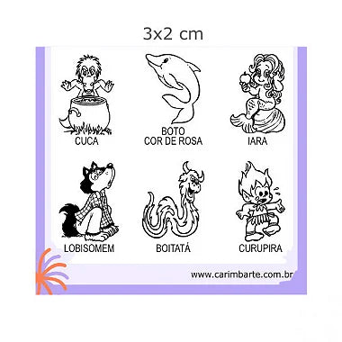 Folclore CSF13 Cartela de Carimbo