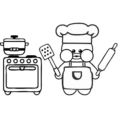Paper Duck Cozinha 2 Cartela de Carimbos