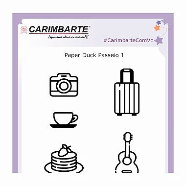 Paper Duck Passeio 1 Cartela de Carimbos