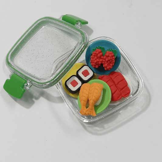Borracha Marmitinha com Desenho de Sushi