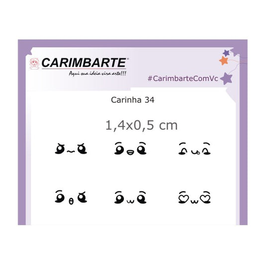 Carinha 34 Cartela de Carimbo