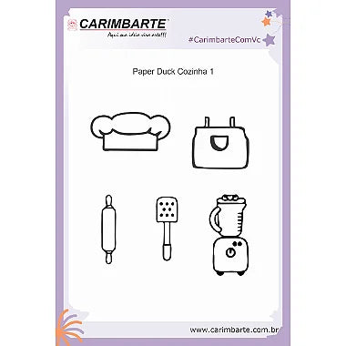 Paper Duck Cozinha 1 Cartela de Carimbos