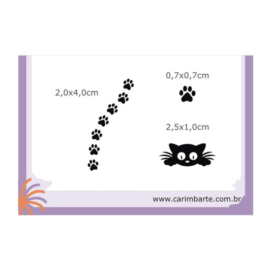 Gato 69 Cartela de Carimbos