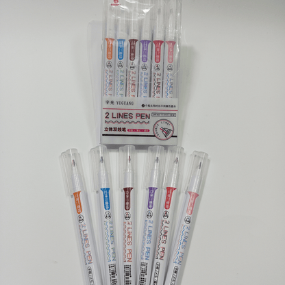 Caneta em Gel com Ponta Dupla