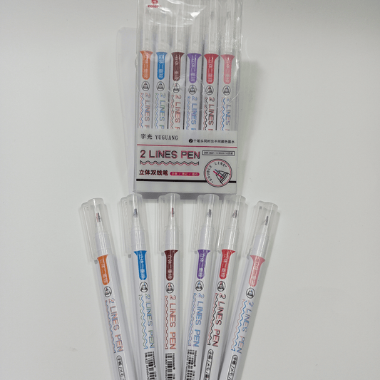 Caneta em Gel com Ponta Dupla
