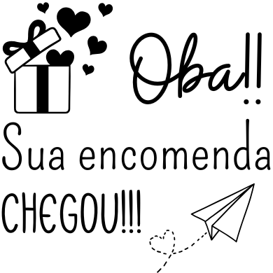 Oba! Sua Ecomenda chegou! Carimboo de  Madeira