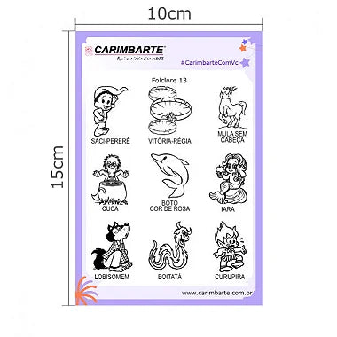 Folclore CSF13 Cartela de Carimbo