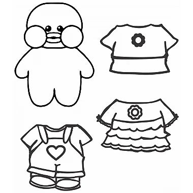 Paper Duck Roupa 2 Cartela de Carimbos